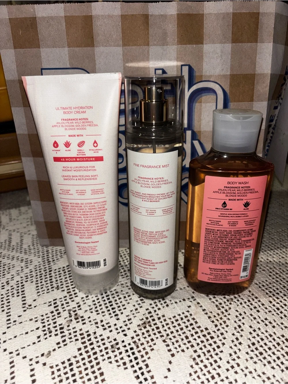 (2026)Bath & Body Works Pearberry Fragrance Set - Pink